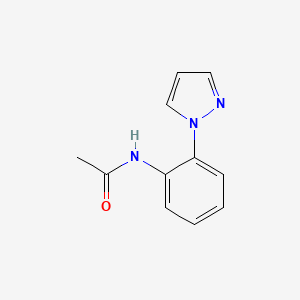 molecular formula C11H11N3O B7529256 N-(2-(1H-Pyrazole-1-yl)phenyl)acetamide 