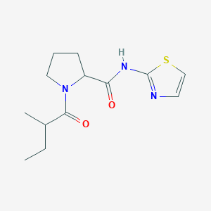 1-(2-methylbutanoyl)-N-(1,3-thiazol-2-yl)pyrrolidine-2-carboxamide