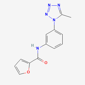 molecular formula C13H11N5O2 B7529258 N-[3-(5-methyltetrazol-1-yl)phenyl]furan-2-carboxamide 