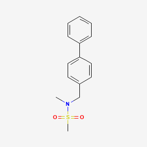 N-methyl-N-[(4-phenylphenyl)methyl]methanesulfonamide