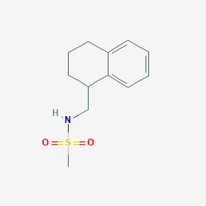 molecular formula C12H17NO2S B7529312 N-(1,2,3,4-tetrahydronaphthalen-1-ylmethyl)methanesulfonamide 