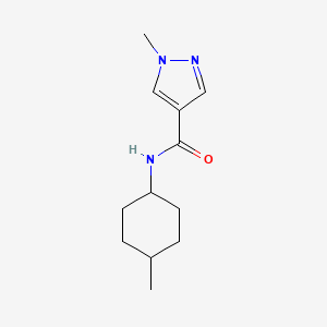 molecular formula C12H19N3O B7529345 1-methyl-N-(4-methylcyclohexyl)pyrazole-4-carboxamide 