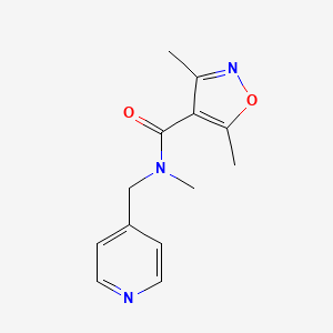 N,3,5-trimethyl-N-(pyridin-4-ylmethyl)-1,2-oxazole-4-carboxamide