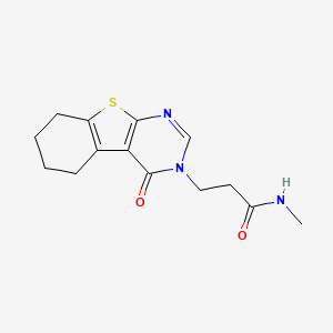 N-methyl-3-(4-oxo-5,6,7,8-tetrahydro-[1]benzothiolo[2,3-d]pyrimidin-3-yl)propanamide