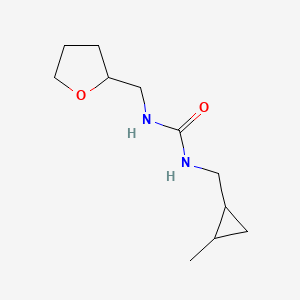 1-[(2-Methylcyclopropyl)methyl]-3-(oxolan-2-ylmethyl)urea