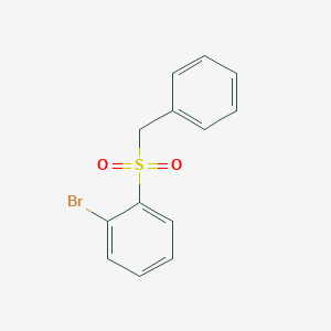 molecular formula C13H11BrO2S B7529478 1-Benzylsulfonyl-2-bromobenzene 