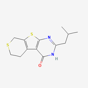 5-(2-Methylpropyl)-8,11-dithia-4,6-diazatricyclo[7.4.0.02,7]trideca-1(9),2(7),5-trien-3-one