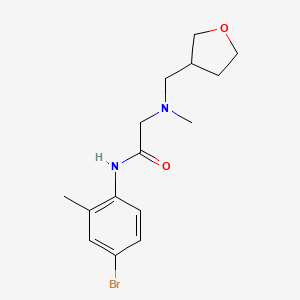 N-(4-bromo-2-methylphenyl)-2-[methyl(oxolan-3-ylmethyl)amino]acetamide