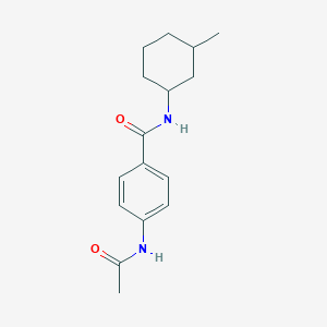 4-acetamido-N-(3-methylcyclohexyl)benzamide