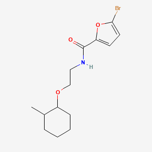 molecular formula C14H20BrNO3 B7529569 5-bromo-N-[2-(2-methylcyclohexyl)oxyethyl]furan-2-carboxamide 