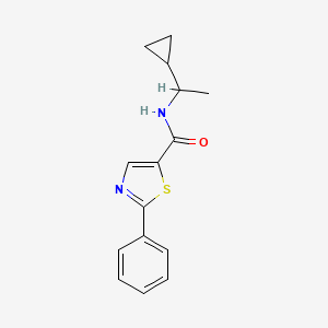 N-(1-cyclopropylethyl)-2-phenyl-1,3-thiazole-5-carboxamide