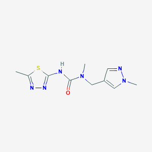 1-Methyl-1-[(1-methylpyrazol-4-yl)methyl]-3-(5-methyl-1,3,4-thiadiazol-2-yl)urea