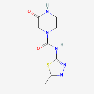 N-(5-methyl-1,3,4-thiadiazol-2-yl)-3-oxopiperazine-1-carboxamide