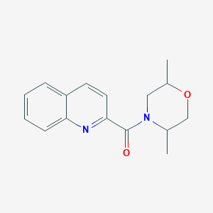 molecular formula C16H18N2O2 B7529594 (2,5-Dimethylmorpholin-4-yl)-quinolin-2-ylmethanone 