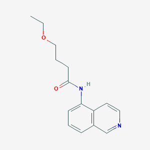 molecular formula C15H18N2O2 B7529618 4-ethoxy-N-isoquinolin-5-ylbutanamide 