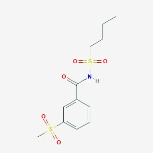 N-butylsulfonyl-3-methylsulfonylbenzamide