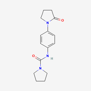 N-[4-(2-oxopyrrolidin-1-yl)phenyl]pyrrolidine-1-carboxamide