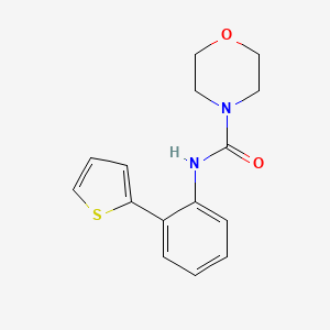 molecular formula C15H16N2O2S B7529712 N-(2-thiophen-2-ylphenyl)morpholine-4-carboxamide 