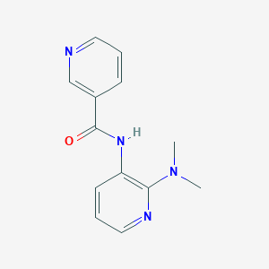 molecular formula C13H14N4O B7529728 N-[2-(dimethylamino)pyridin-3-yl]nicotinamide 