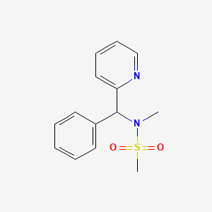 N-methyl-N-[phenyl(pyridin-2-yl)methyl]methanesulfonamide