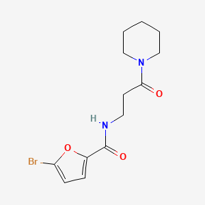 molecular formula C13H17BrN2O3 B7529761 5-bromo-N-(3-oxo-3-piperidin-1-ylpropyl)furan-2-carboxamide 