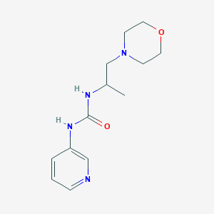 molecular formula C13H20N4O2 B7529767 1-(1-Morpholin-4-ylpropan-2-yl)-3-pyridin-3-ylurea 