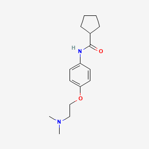 molecular formula C16H24N2O2 B7529793 N-[4-[2-(dimethylamino)ethoxy]phenyl]cyclopentanecarboxamide 