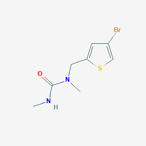 molecular formula C8H11BrN2OS B7529843 1-[(4-Bromothiophen-2-yl)methyl]-1,3-dimethylurea 