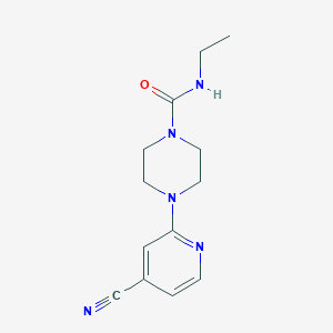 4-(4-cyanopyridin-2-yl)-N-ethylpiperazine-1-carboxamide