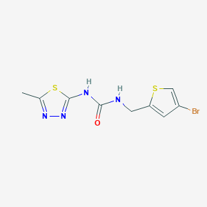 1-[(4-Bromothiophen-2-yl)methyl]-3-(5-methyl-1,3,4-thiadiazol-2-yl)urea