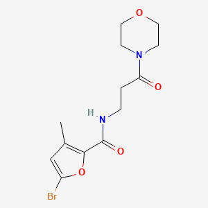 5-bromo-3-methyl-N-(3-morpholin-4-yl-3-oxopropyl)furan-2-carboxamide