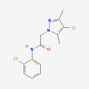 2-(4-chloro-3,5-dimethylpyrazol-1-yl)-N-(2-chlorophenyl)acetamide