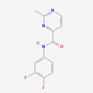 molecular formula C12H9F2N3O B7529972 N-(3,4-difluorophenyl)-2-methylpyrimidine-4-carboxamide 