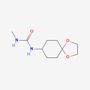 molecular formula C10H18N2O3 B7529990 1-(1,4-Dioxaspiro[4.5]decan-8-yl)-3-methylurea 