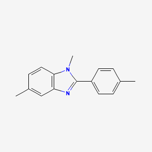 molecular formula C16H16N2 B7530005 1,5-Dimethyl-2-(4-methylphenyl)benzimidazole 