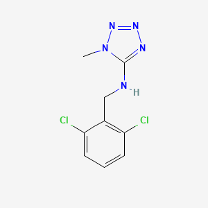 molecular formula C9H9Cl2N5 B7530055 N-[(2,6-dichlorophenyl)methyl]-1-methyltetrazol-5-amine 