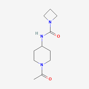 molecular formula C11H19N3O2 B7530086 N-(1-acetylpiperidin-4-yl)azetidine-1-carboxamide 