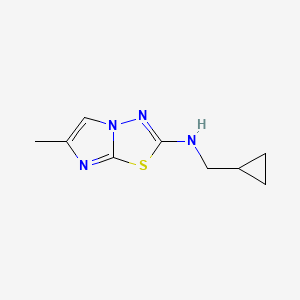 N-(cyclopropylmethyl)-6-methylimidazo[2,1-b][1,3,4]thiadiazol-2-amine