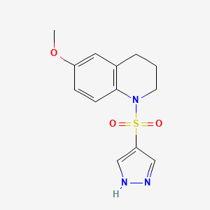 6-methoxy-1-(1H-pyrazol-4-ylsulfonyl)-3,4-dihydro-2H-quinoline