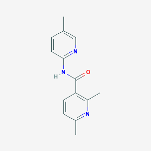 molecular formula C14H15N3O B7530143 2,6-dimethyl-N-(5-methylpyridin-2-yl)pyridine-3-carboxamide 