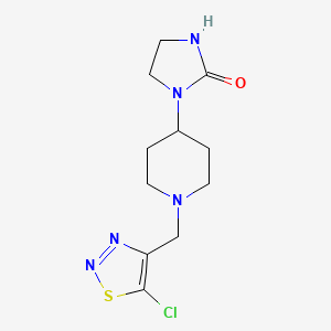 1-[1-[(5-Chlorothiadiazol-4-yl)methyl]piperidin-4-yl]imidazolidin-2-one