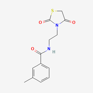 N-(2-(2,4-dioxothiazolidin-3-yl)ethyl)-3-methylbenzamide