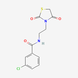 3-Chloro-N-[2-(2,4-dioxo-1,3-thiazolidin-3-yl)ethyl]benzamide