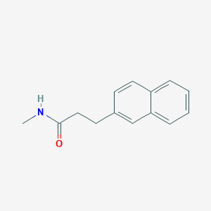 molecular formula C14H15NO B7530217 N-methyl-3-(2-naphthyl)propionamide 