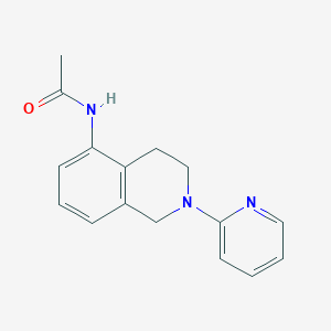 N-(2-pyridin-2-yl-3,4-dihydro-1H-isoquinolin-5-yl)acetamide