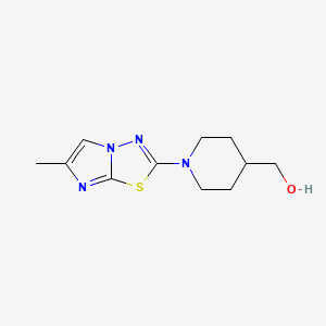 [1-(6-Methylimidazo[2,1-b][1,3,4]thiadiazol-2-yl)piperidin-4-yl]methanol