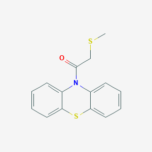 molecular formula C15H13NOS2 B7530266 2-Methylsulfanyl-1-phenothiazin-10-ylethanone 