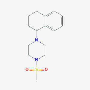 molecular formula C15H22N2O2S B7530268 1-Methylsulfonyl-4-(1,2,3,4-tetrahydronaphthalen-1-yl)piperazine 