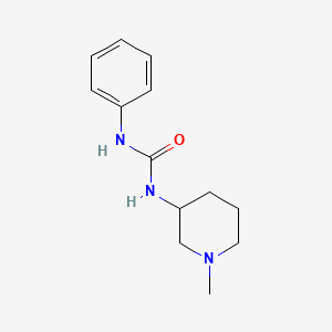 molecular formula C13H19N3O B7530278 1-(1-Methylpiperidin-3-yl)-3-phenylurea 
