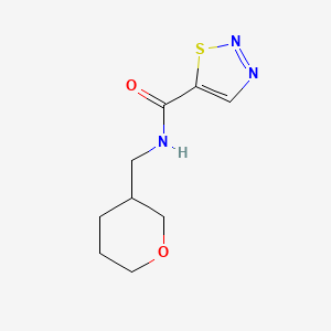 N-(oxan-3-ylmethyl)thiadiazole-5-carboxamide